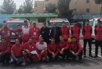 تقدیر از مجری شبکه رادیو پیام و رادیو ایران در جمع ایثارگران هلال احمر